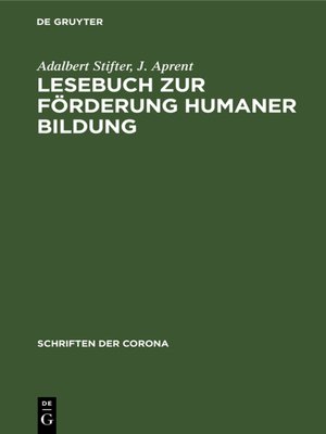 cover image of Lesebuch zur Förderung Humaner Bildung